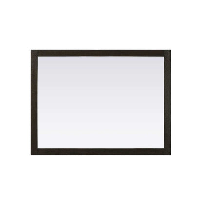 Noah Wooden Rectangle Mirror 48 x 36 in Chocolate Oak