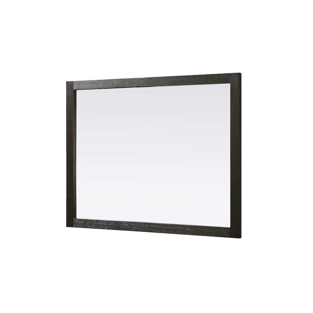Noah Wooden Rectangle Mirror 48 x 36 in Chocolate Oak
