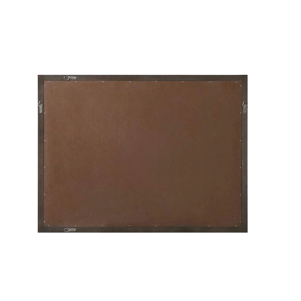 Noah Wooden Rectangle Mirror 48 x 36 in Chocolate Oak