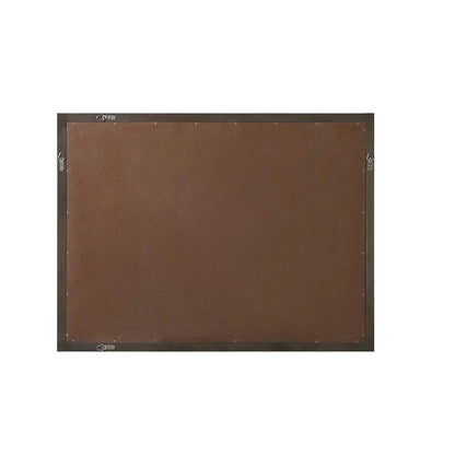 Noah Wooden Rectangle Mirror 48 x 36 in Chocolate Oak
