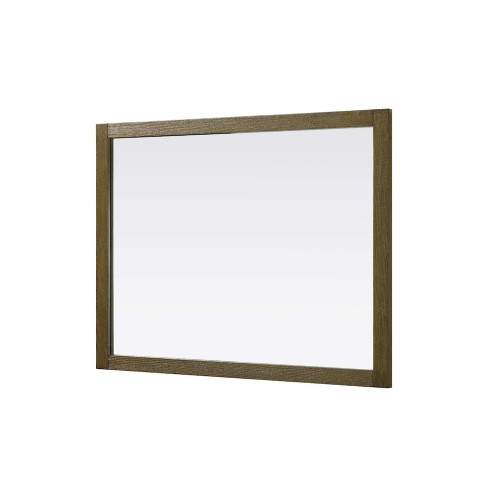 Noah Wooden Rectangle Mirror 48 x 36 in Hazel Oak