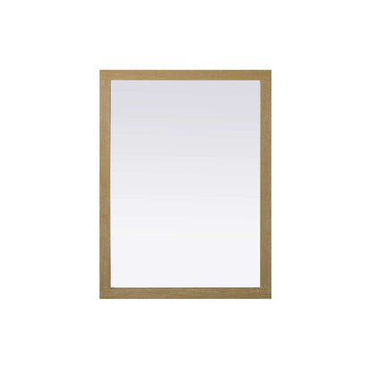 Noah Wooden Rectangle Mirror 48 x 36 in Linen Oak