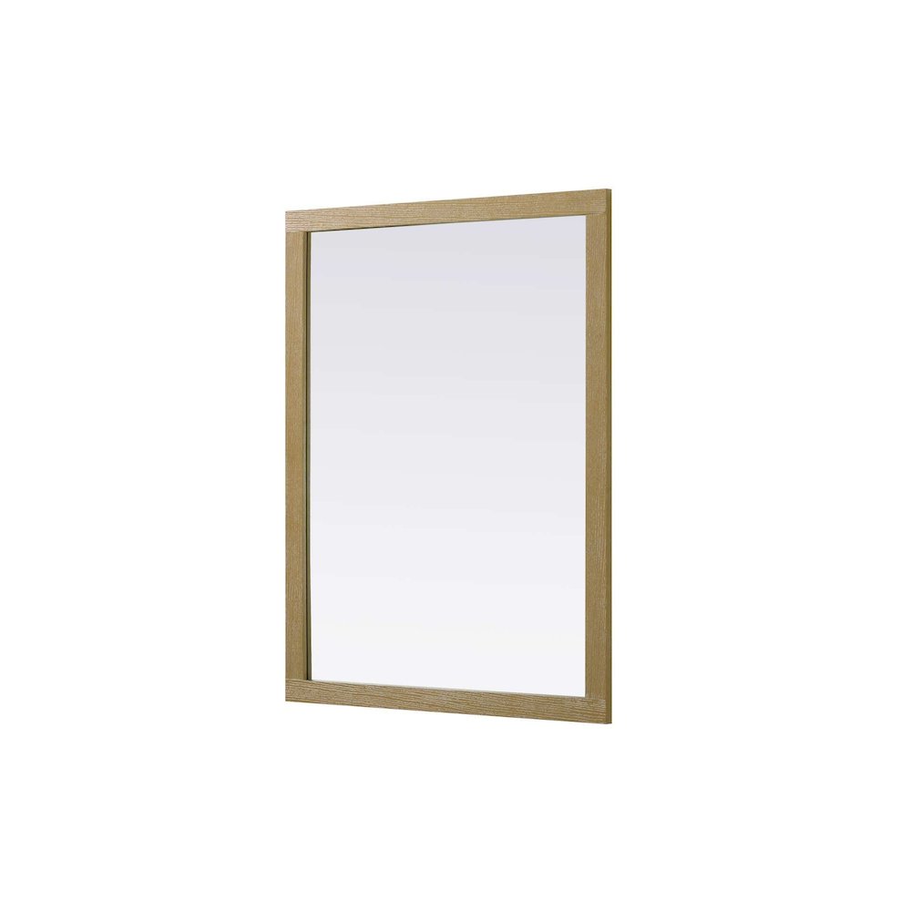 Noah Wooden Rectangle Mirror 48 x 36 in Linen Oak