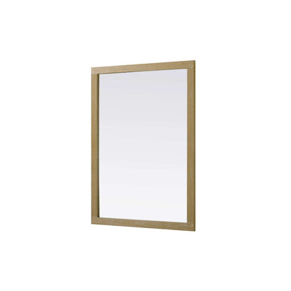 Noah Wooden Rectangle Mirror 48 x 36 in Linen Oak
