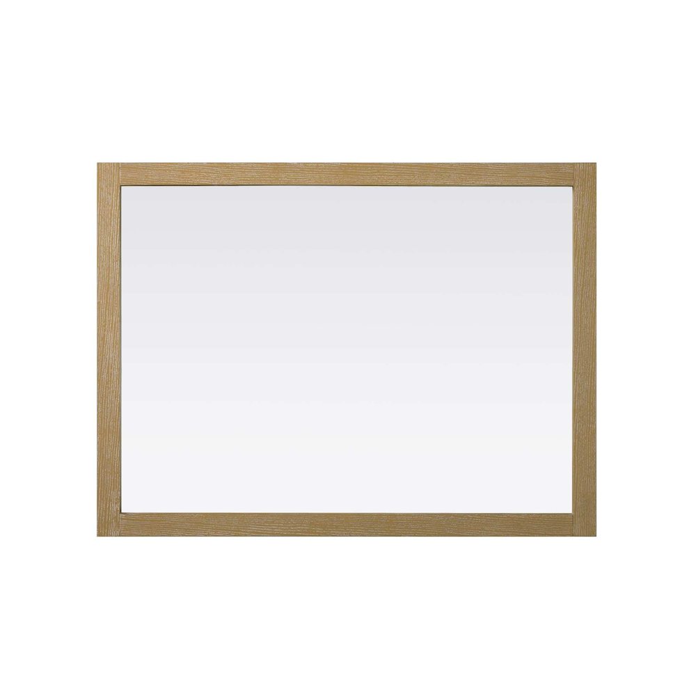 Noah Wooden Rectangle Mirror 48 x 36 in Linen Oak