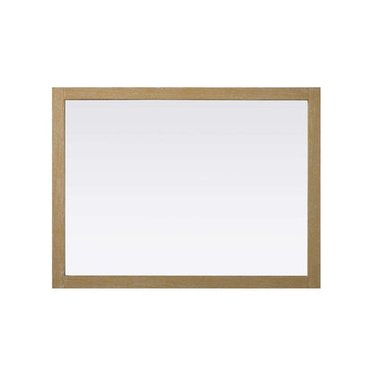Noah Wooden Rectangle Mirror 48 x 36 in Linen Oak