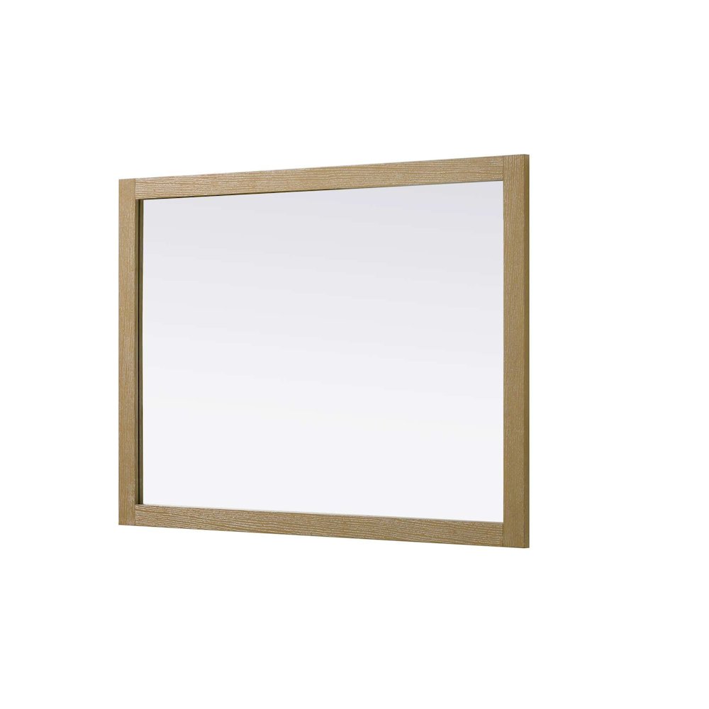 Noah Wooden Rectangle Mirror 48 x 36 in Linen Oak