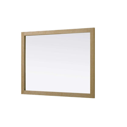 Noah Wooden Rectangle Mirror 48 x 36 in Linen Oak