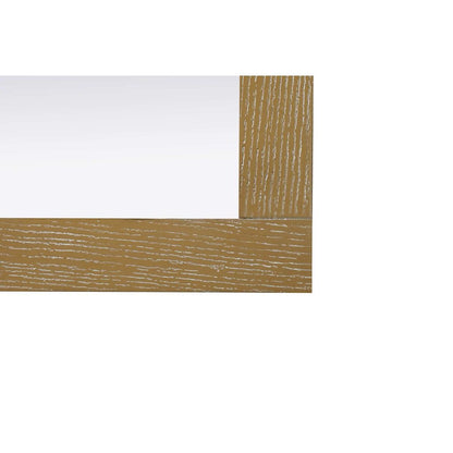 Noah Wooden Rectangle Mirror 48 x 36 in Linen Oak