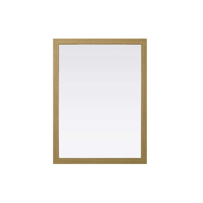 Noah Wooden Rectangle Mirror 48 x 36 in Honey Brown