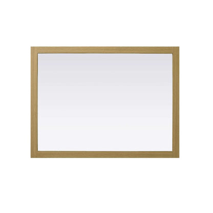 Noah Wooden Rectangle Mirror 48 x 36 in Honey Brown