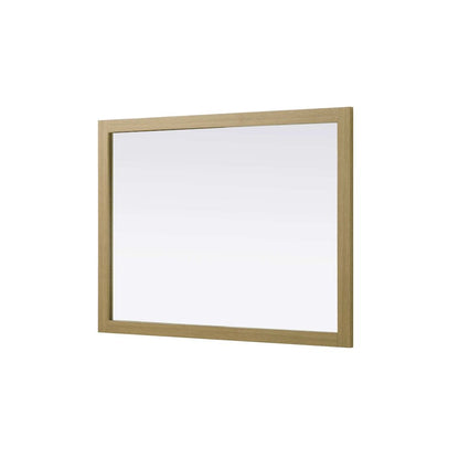 Noah Wooden Rectangle Mirror 48 x 36 in Honey Brown