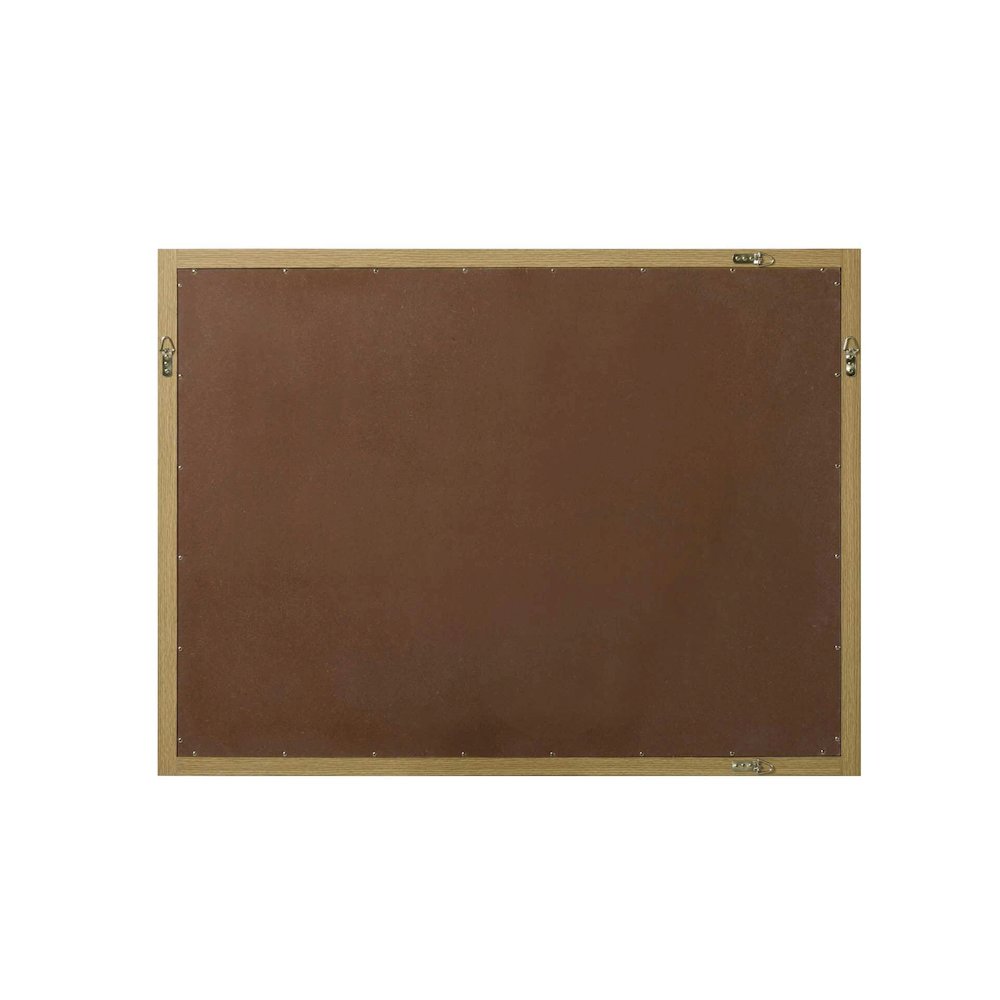 Noah Wooden Rectangle Mirror 48 x 36 in Honey Brown