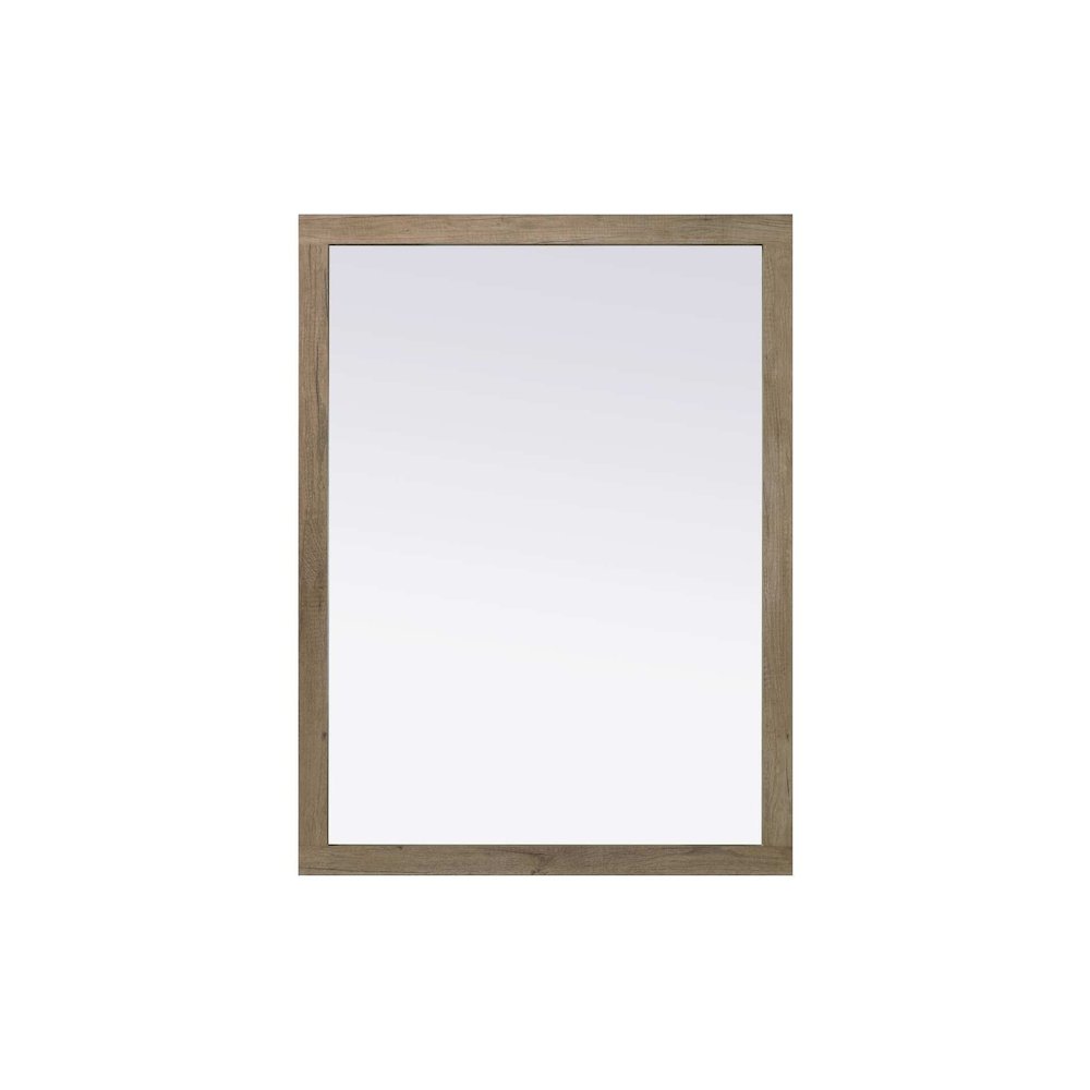 Noah Wooden Rectangle Mirror 48 x 36 in Natural Oak
