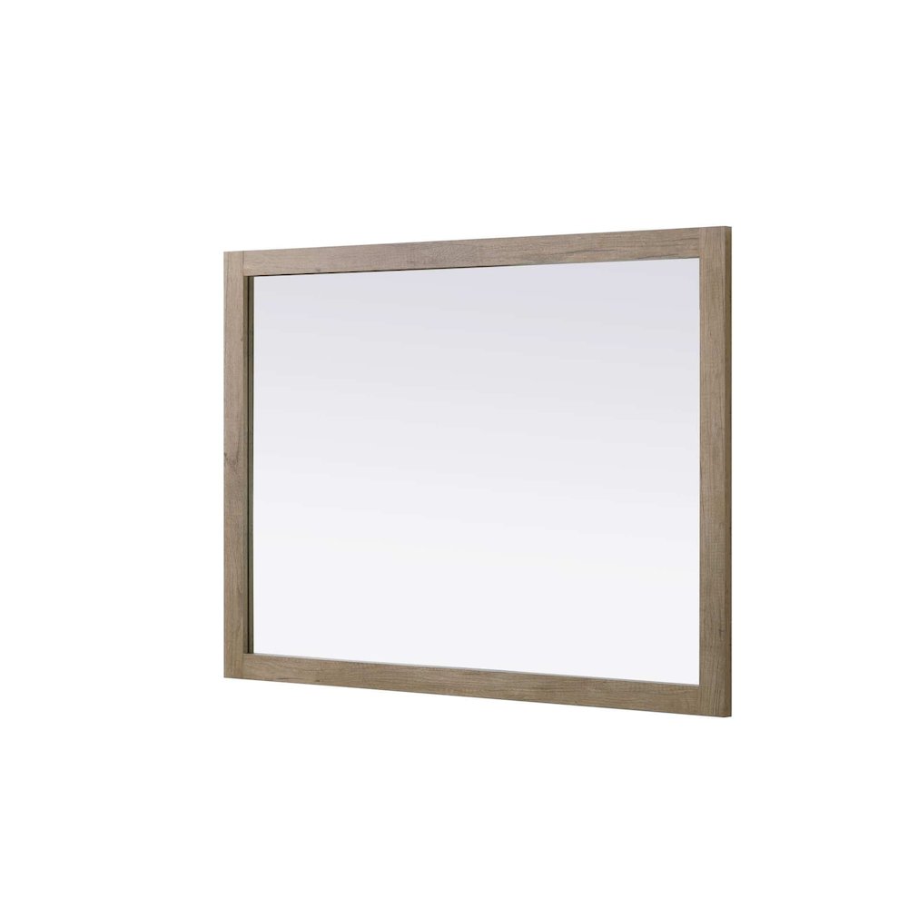 Noah Wooden Rectangle Mirror 48 x 36 in Natural Oak