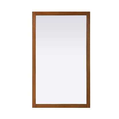 Noah Wooden Rectangle Mirror 60 x 36 in Brandy Walnut