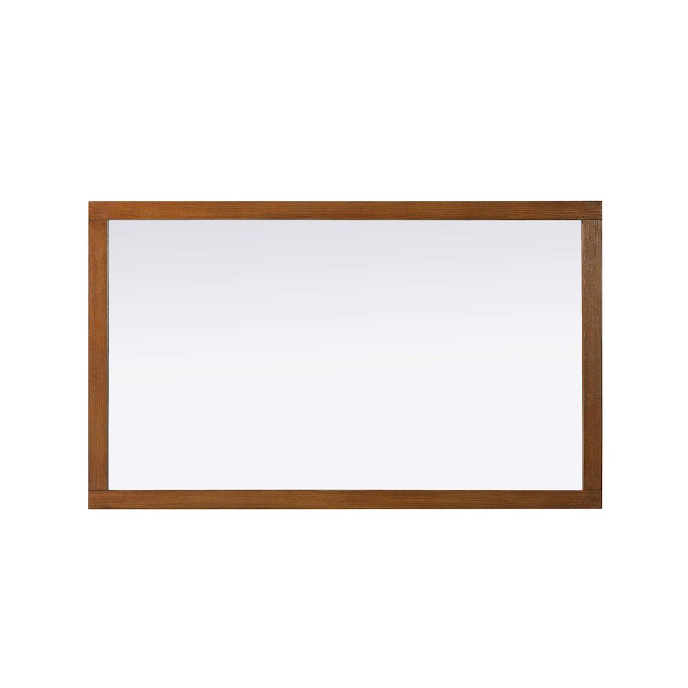 Noah Wooden Rectangle Mirror 60 x 36 in Brandy Walnut