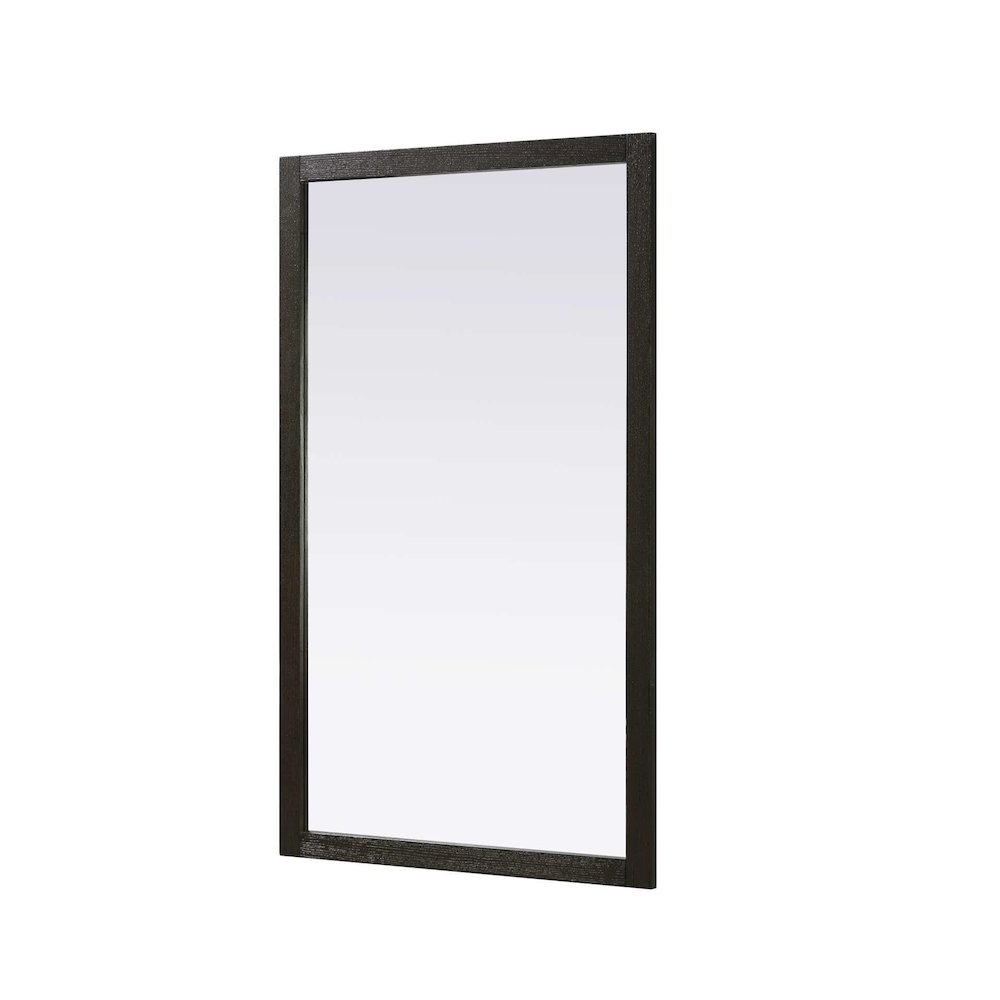 Noah Wooden Rectangle Mirror 60 x 36 in Chocolate Oak