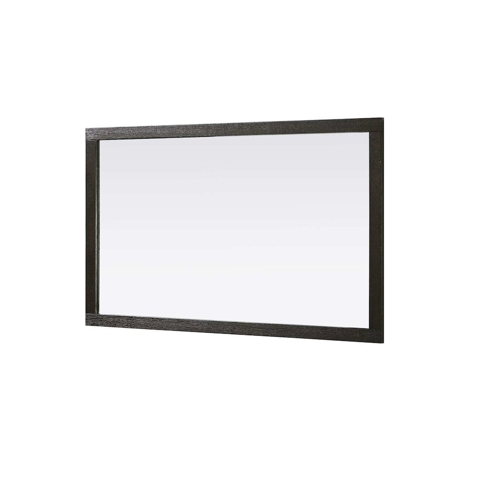 Noah Wooden Rectangle Mirror 60 x 36 in Chocolate Oak