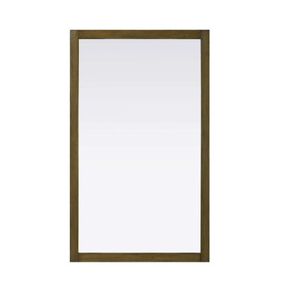 Noah Wooden Rectangle Mirror 60 x 36 in Hazel Oak
