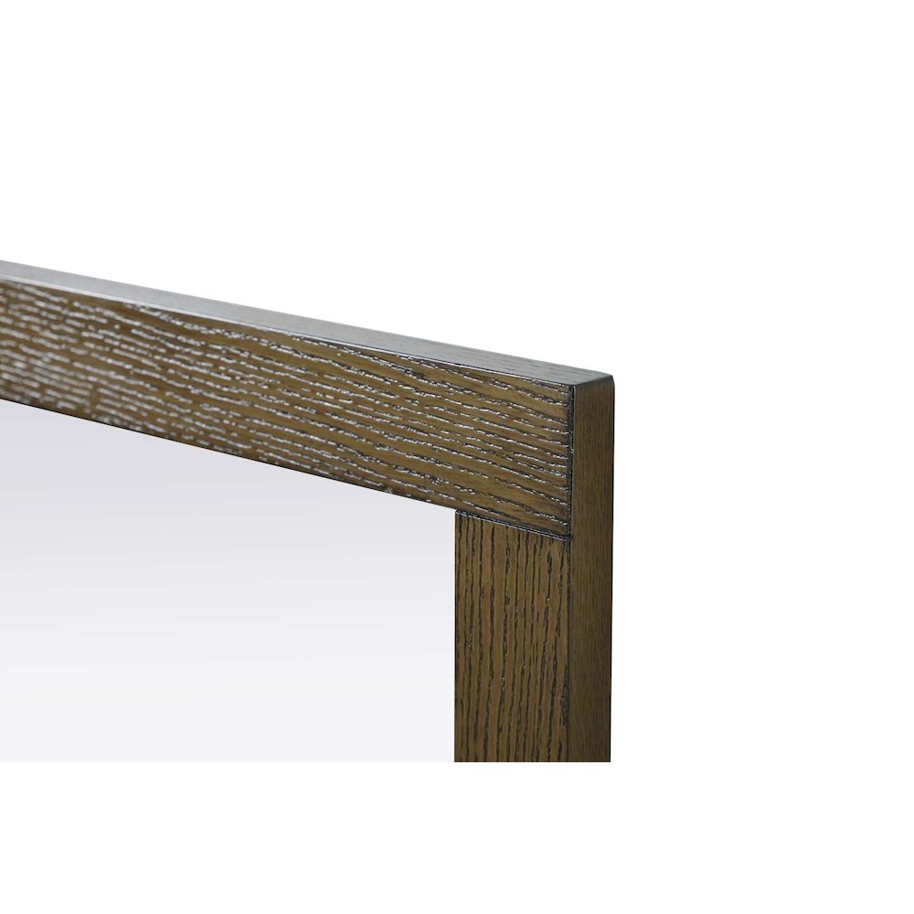 Noah Wooden Rectangle Mirror 60 x 36 in Hazel Oak