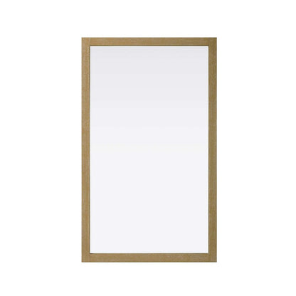 Noah Wooden Rectangle Mirror 60 x 36 in Linen Oak