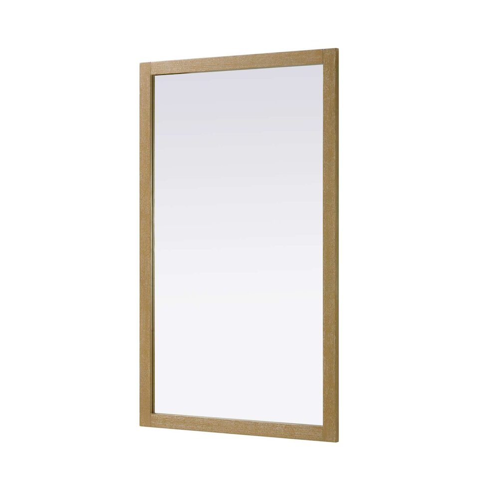 Noah Wooden Rectangle Mirror 60 x 36 in Linen Oak