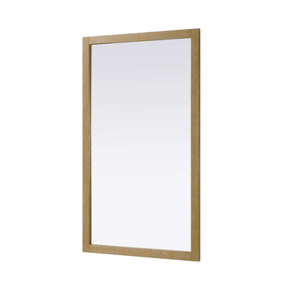 Noah Wooden Rectangle Mirror 60 x 36 in Linen Oak