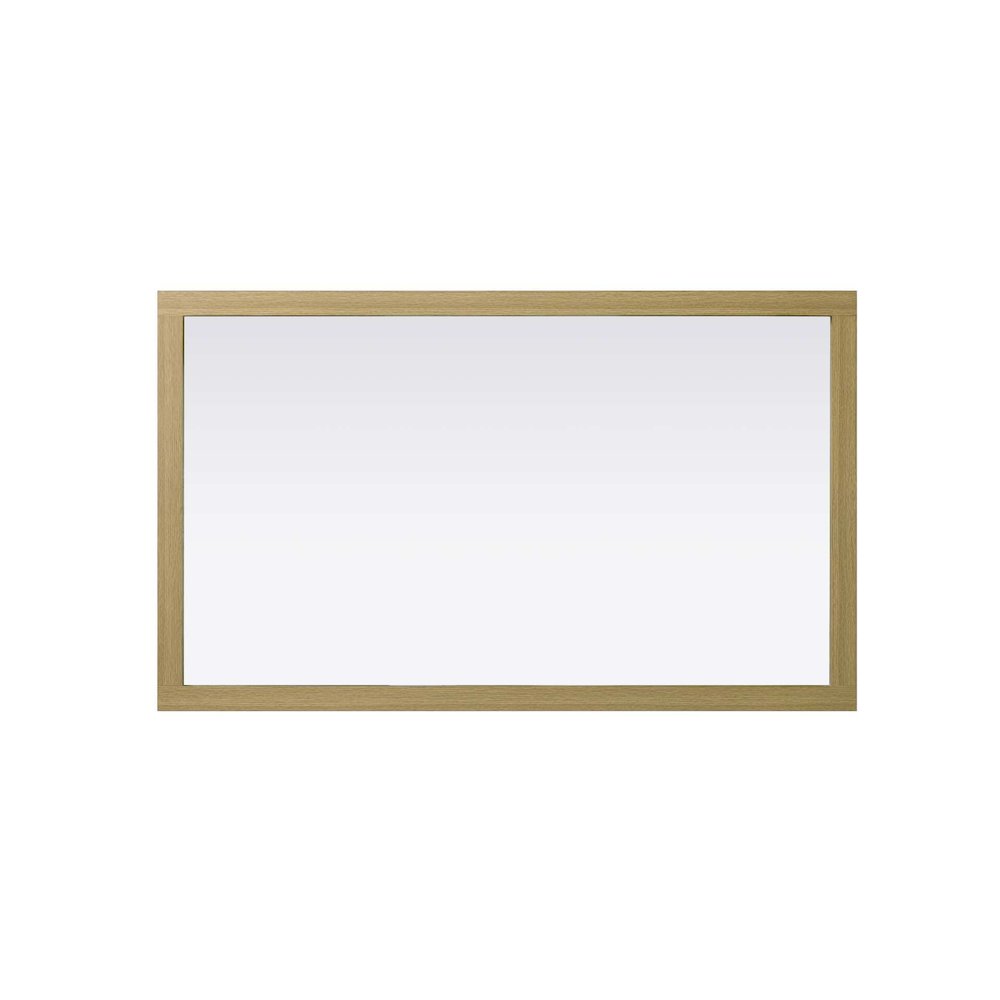 Noah Wooden Rectangle Mirror 60 x 36 in Honey Brown