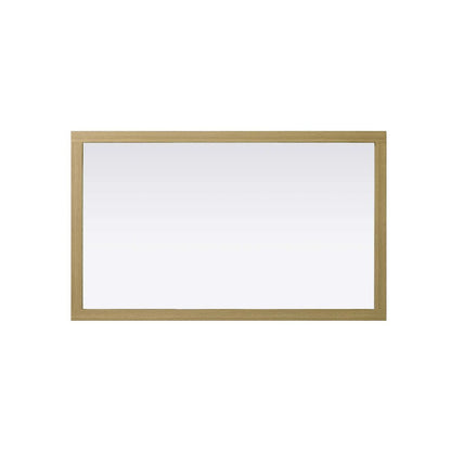 Noah Wooden Rectangle Mirror 60 x 36 in Honey Brown