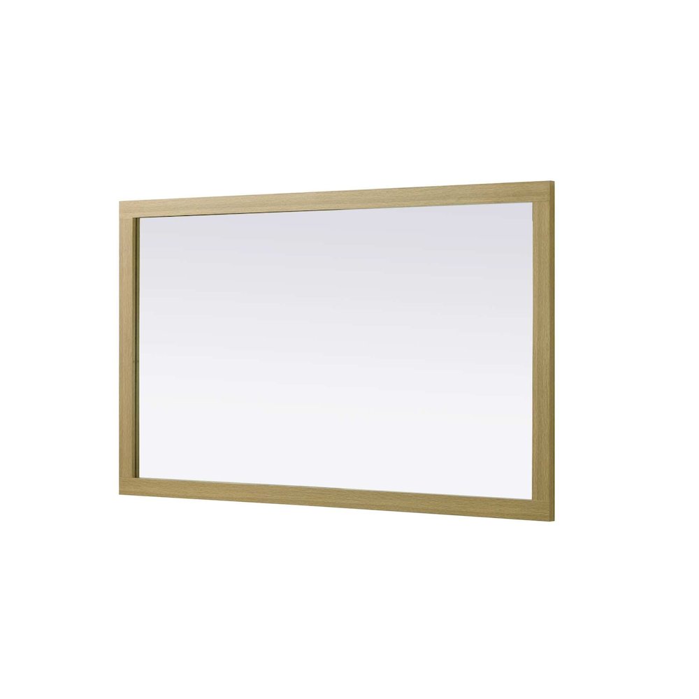 Noah Wooden Rectangle Mirror 60 x 36 in Honey Brown
