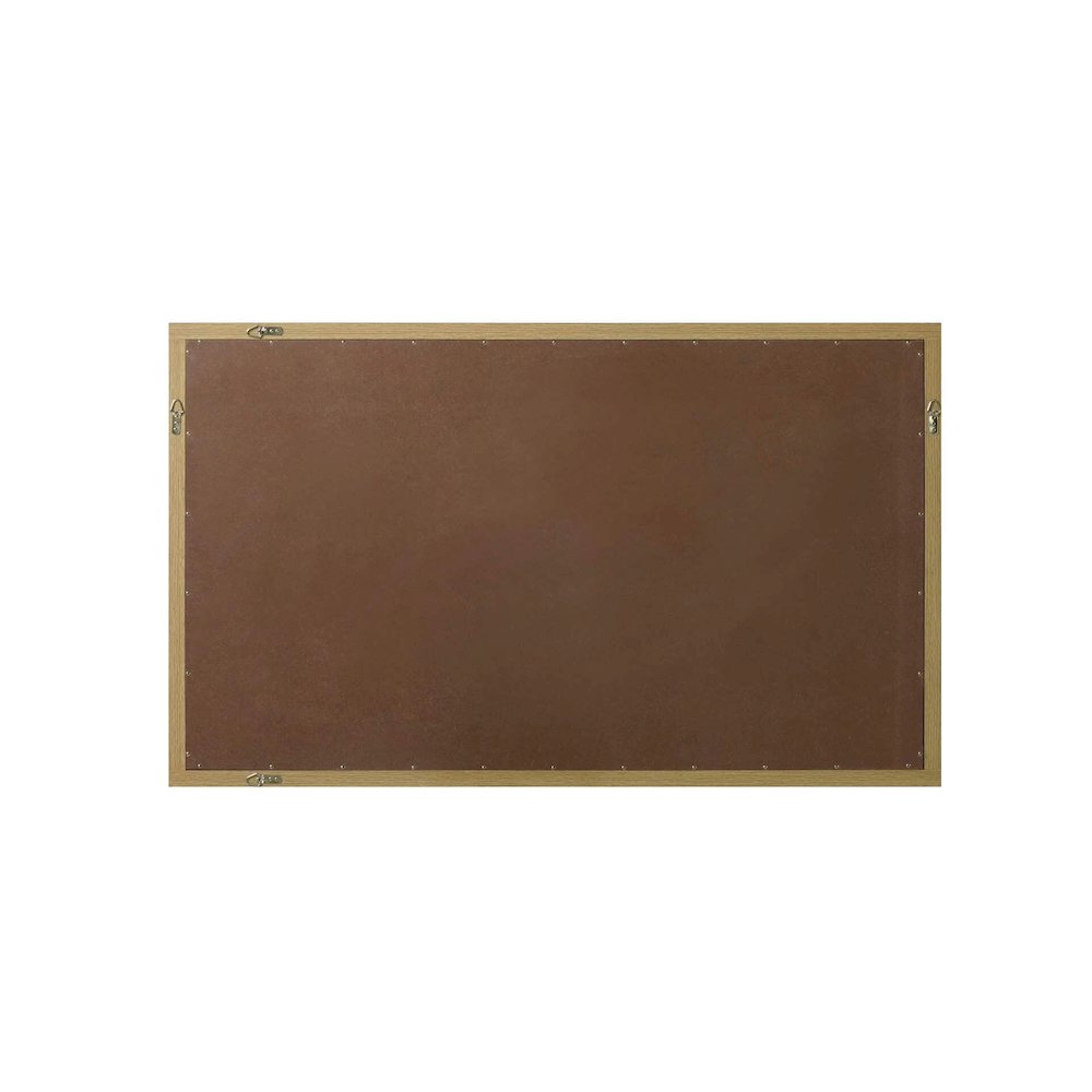 Noah Wooden Rectangle Mirror 60 x 36 in Honey Brown