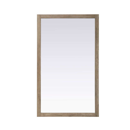 Noah Wooden Rectangle Mirror 60 x 36 in Natural Oak
