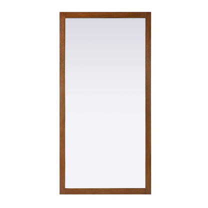 Noah Wooden Rectangle Mirror 72 x 36 in Brandy Walnut