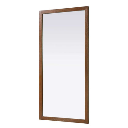Noah Wooden Rectangle Mirror 72 x 36 in Brandy Walnut