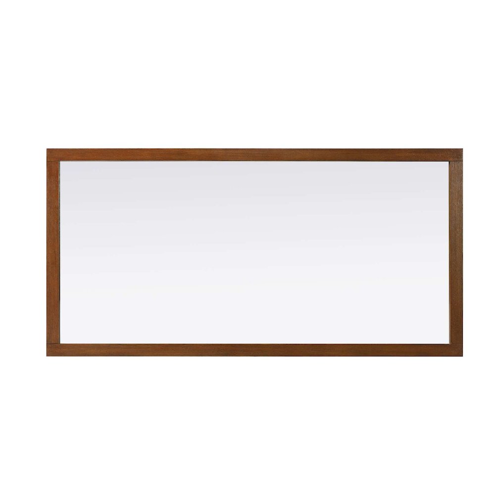 Noah Wooden Rectangle Mirror 72 x 36 in Brandy Walnut
