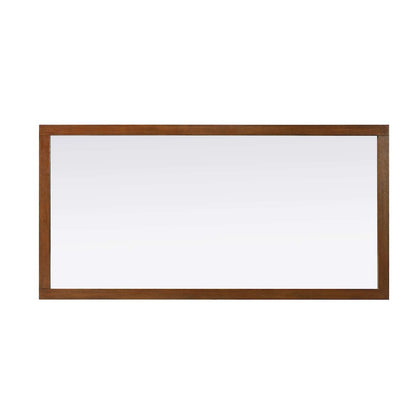 Noah Wooden Rectangle Mirror 72 x 36 in Brandy Walnut