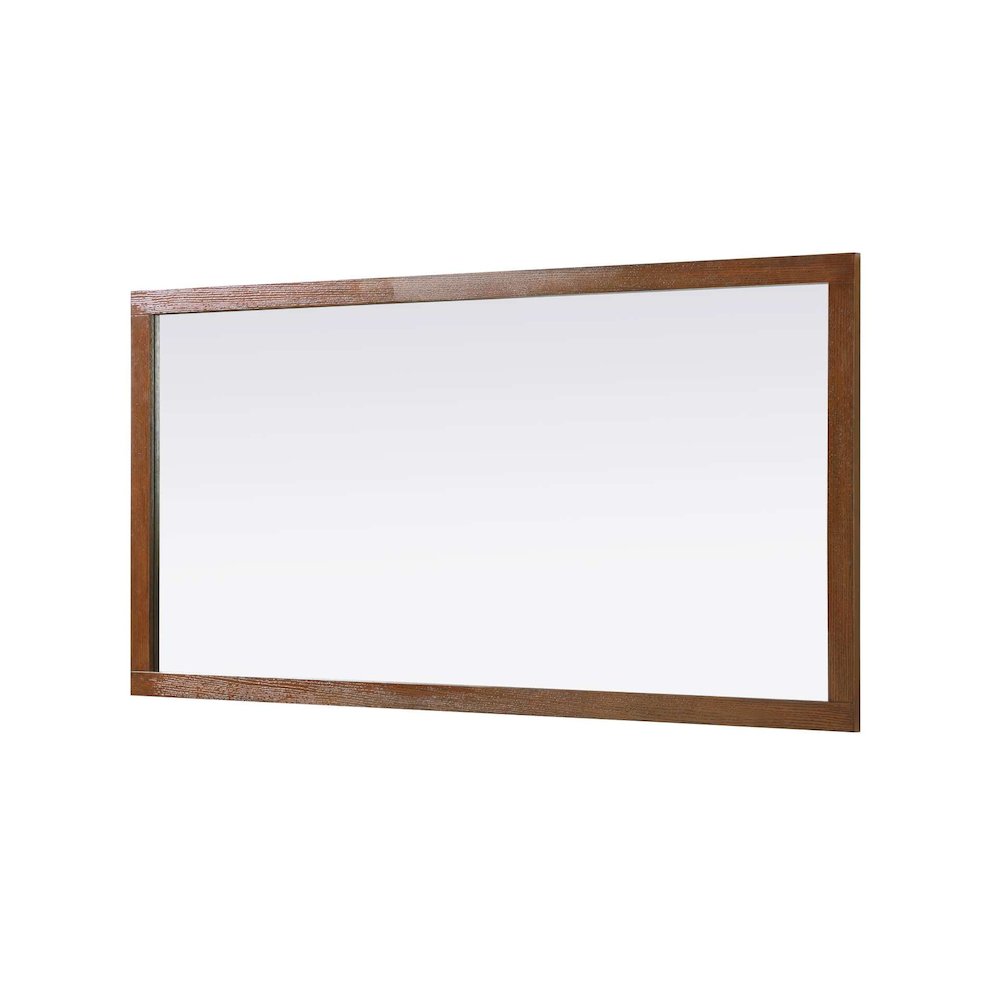 Noah Wooden Rectangle Mirror 72 x 36 in Brandy Walnut