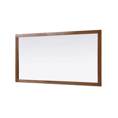 Noah Wooden Rectangle Mirror 72 x 36 in Brandy Walnut