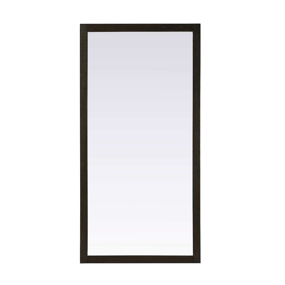 Noah Wooden Rectangle Mirror 72 x 36 in Chocolate Oak