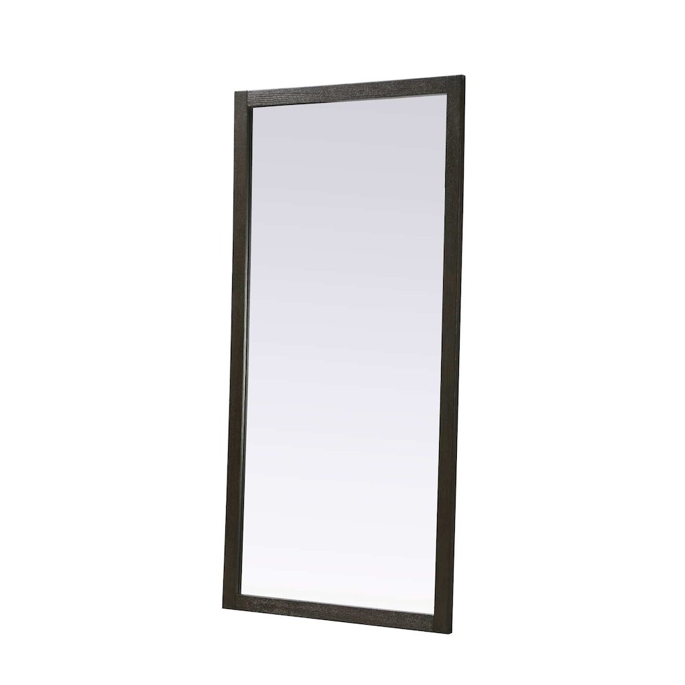 Noah Wooden Rectangle Mirror 72 x 36 in Chocolate Oak