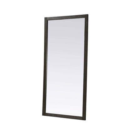 Noah Wooden Rectangle Mirror 72 x 36 in Chocolate Oak