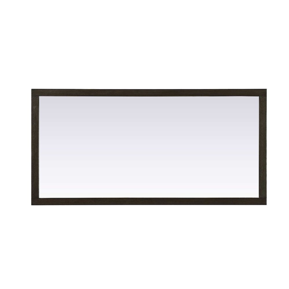 Noah Wooden Rectangle Mirror 72 x 36 in Chocolate Oak