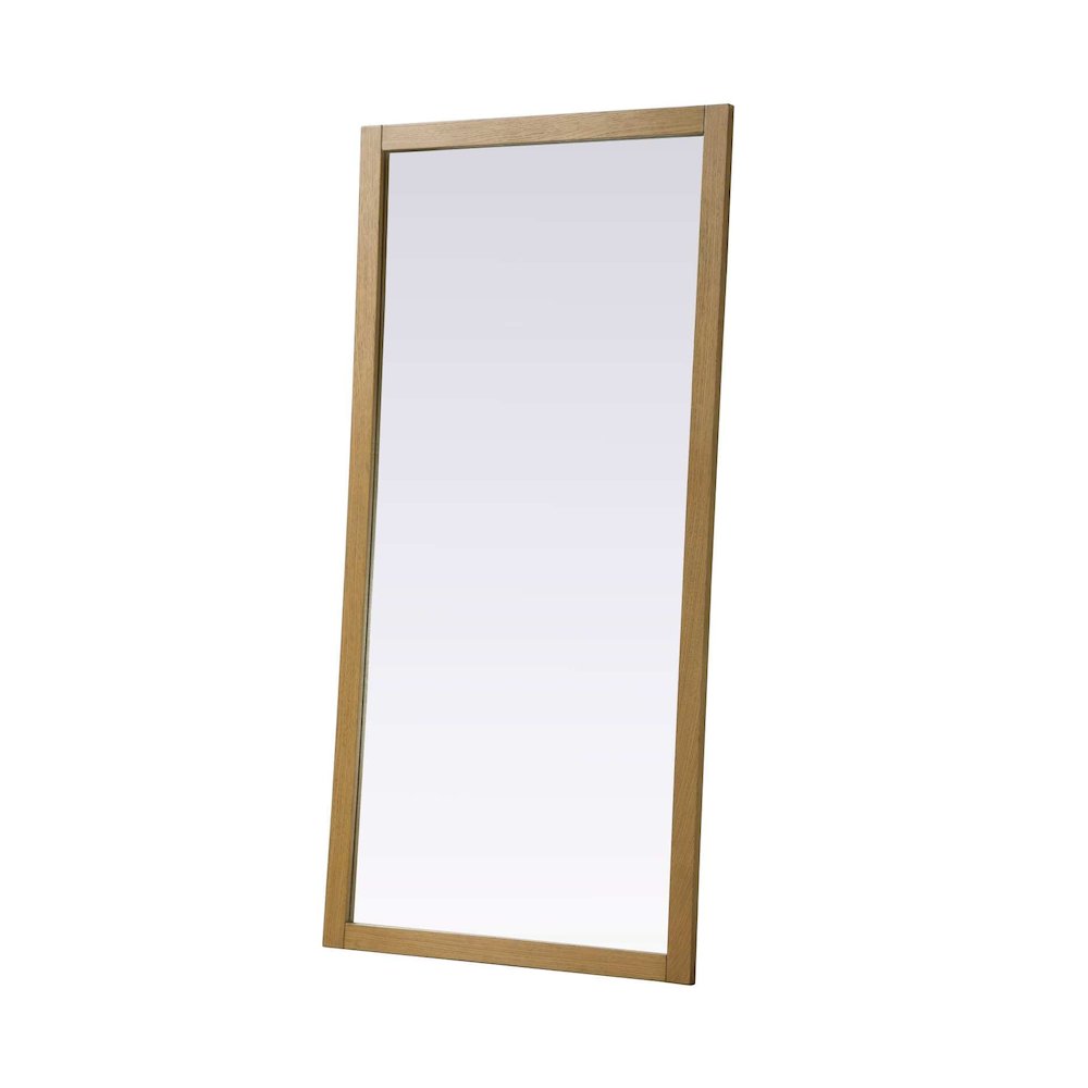 Noah Wooden Rectangle Mirror 72 x 36 in Honey Teak