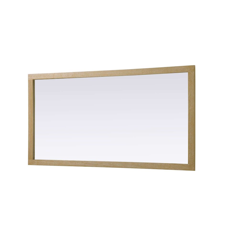 Noah Wooden Rectangle Mirror 72 x 36 in Linen Oak