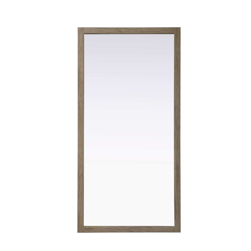 Noah Wooden Rectangle Mirror 72 x 36 in Natural Oak