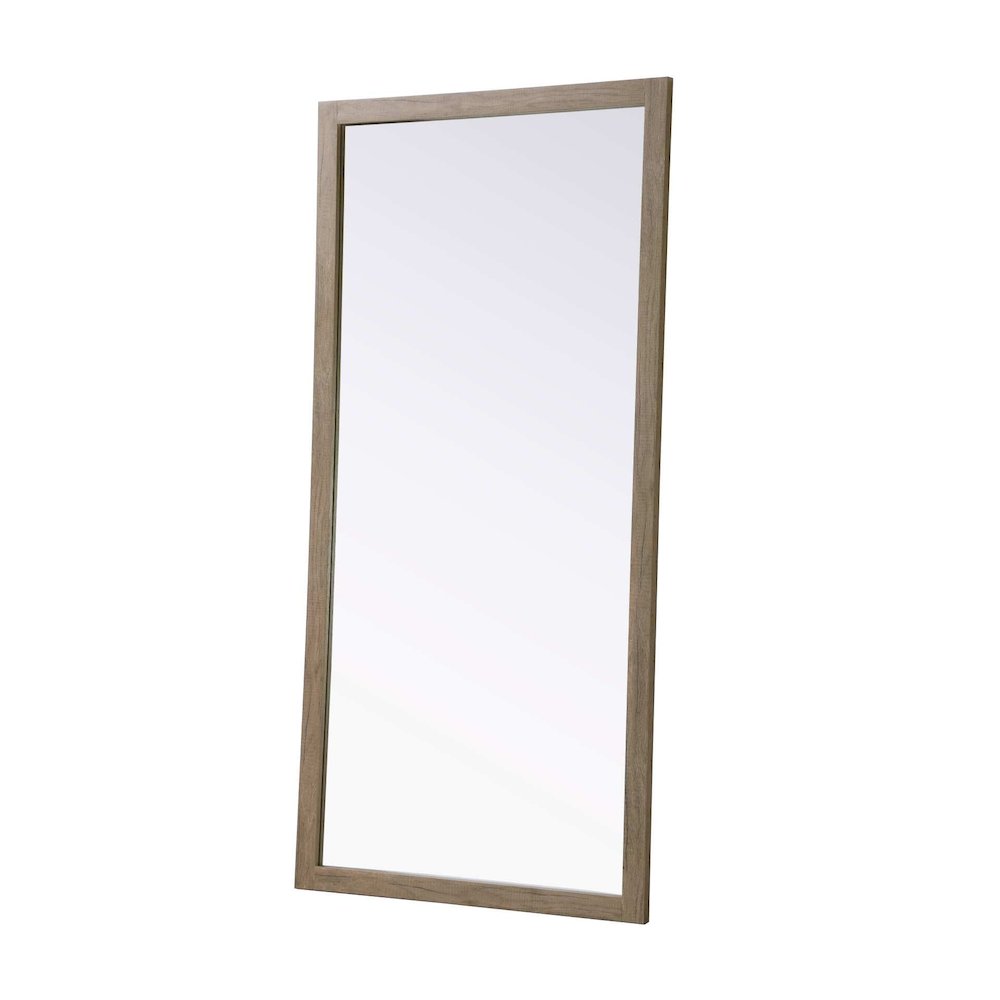 Noah Wooden Rectangle Mirror 72 x 36 in Natural Oak