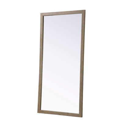 Noah Wooden Rectangle Mirror 72 x 36 in Natural Oak