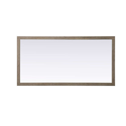 Noah Wooden Rectangle Mirror 72 x 36 in Natural Oak