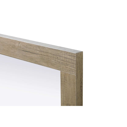 Noah Wooden Rectangle Mirror 72 x 36 in Natural Oak